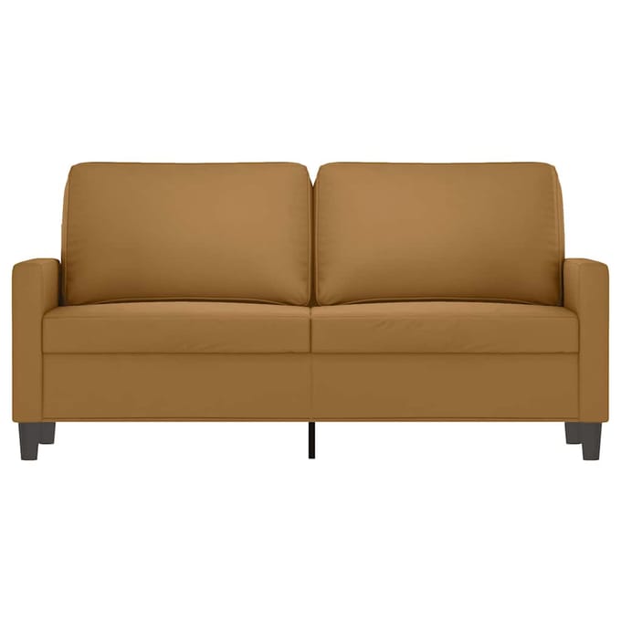 vidaXL - Tweezitsbank - 140 - cm - stof - bruin