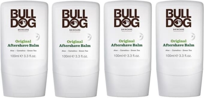 Bulldog Original Aftershave Balm - 4x100ml - Voordeelverpakking
