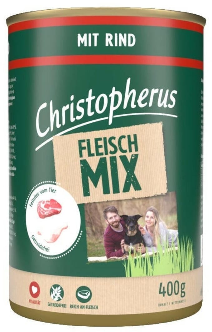 Christopherus vleesmix 6x400g - met rundvlees