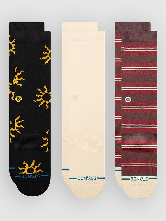 Stance unisex casual 3P sokken heatwave crew multi