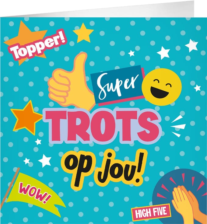 XL Greeting Cards - Trots op jou