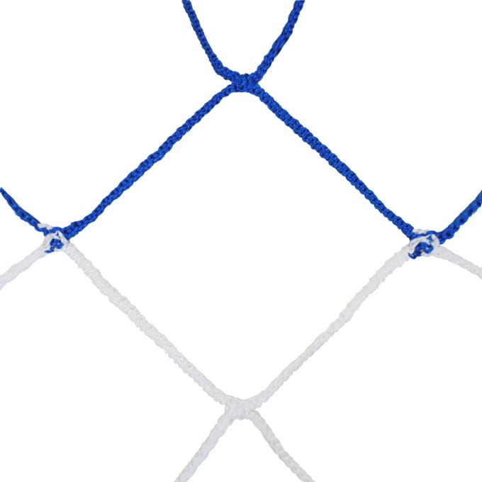 Duo-kleur 11-a-side voetbalnetten PP geweven 4mm enkel mesh 120 honingraat Sporti