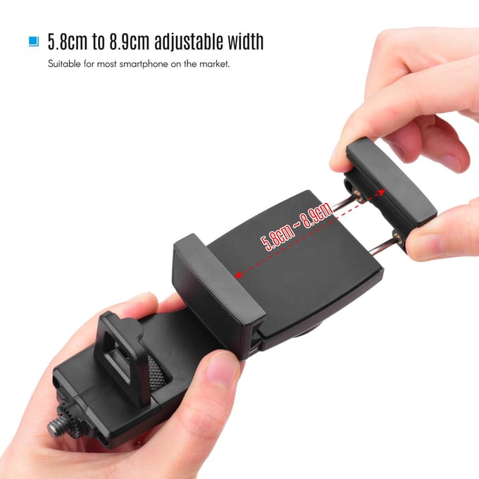 Gimbal Stabilizer Telefoonhouder Smartphone Clip Klembeugel Compatibel met hohem iSteady Pro/Pro zwart