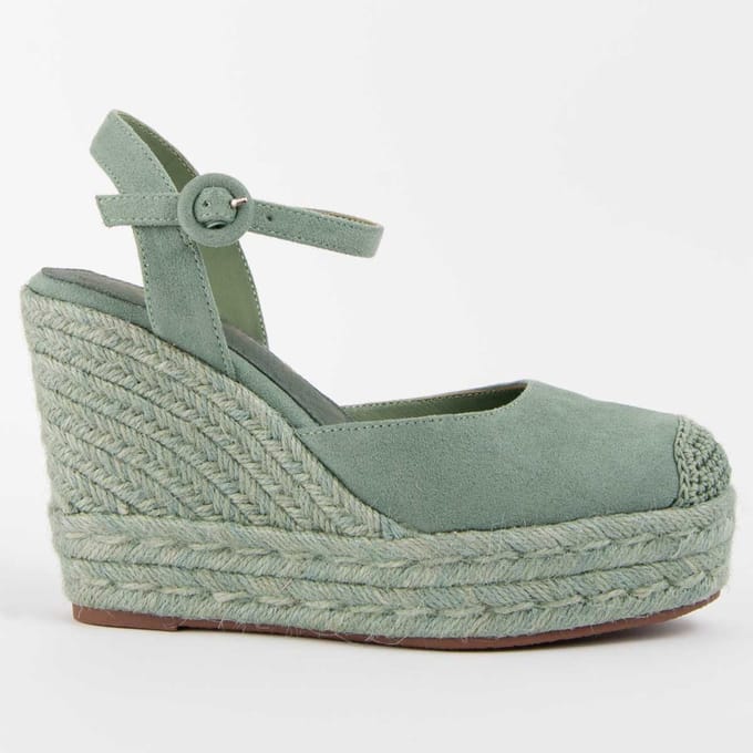 Alpargata De Cuña Para Mujer. Montevita Balenci10 102987 38 groen