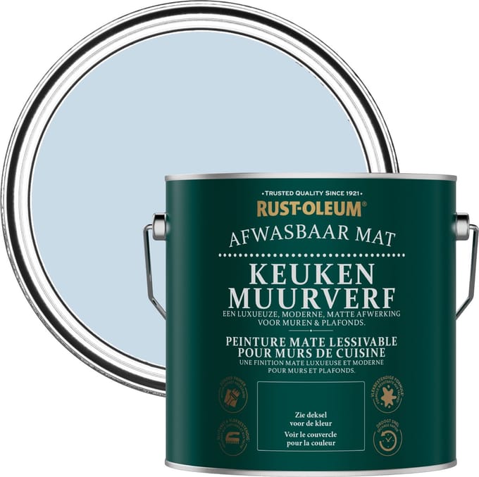 Rust-Oleum Lichtblauw Keuken muurverf - Blauwe lucht 2,5L