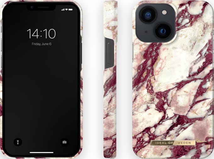 iDeal Of Sweden Fashion Case iPhone 13 Mini Calacatta Ruby Marble