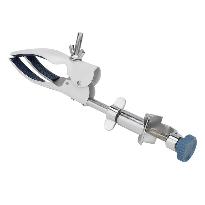 Pince pour tube de condensation, pince universelle pour bécher, support métallique pour expérience de laboratoire gray