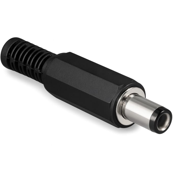Goobay DC-stekker met knikbeveiliging, Boorgat 2,1 mm x 5,5 mm