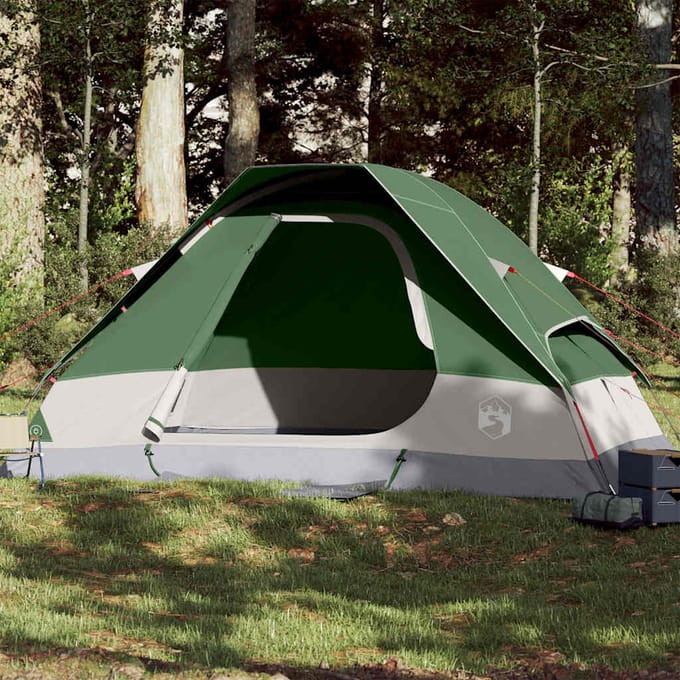 vidaXL - Koepeltent - 6-persoons - waterdicht - groen