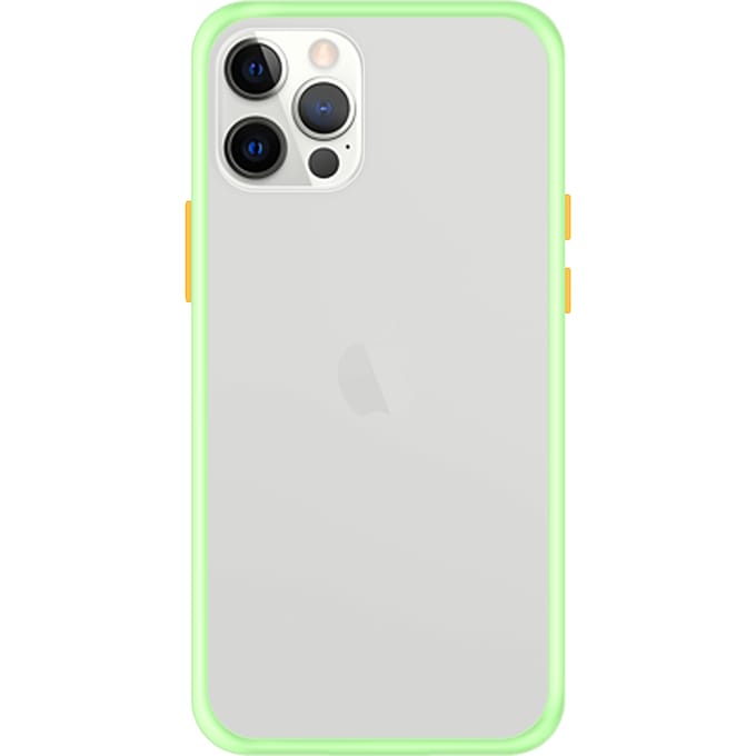 iPhone 12 Pro Max Back Cover - Lichtgroen/Transparant
