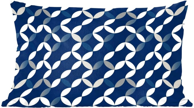 Sierkussens - Kussentjes Woonkamer - 60x40 cm - Abstract - Patroon - Blauw