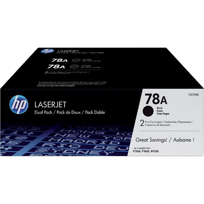 Voordeelpakket 2x HP LaserJet CE278AD printcassettes zwart