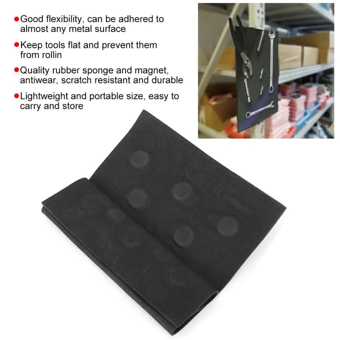 Tapis de rangement magnétique portable pour outils de travail, accessoires de réparation automobile