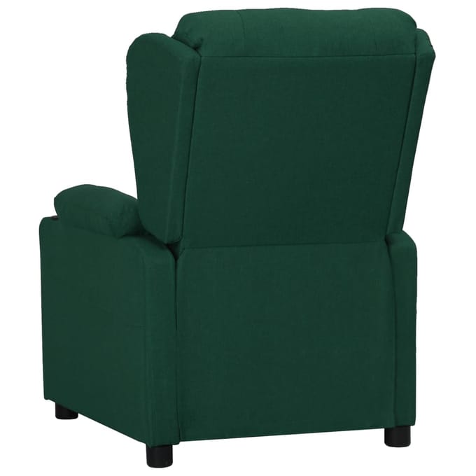 vidaXL - Fauteuil - verstelbaar - stof - donkergroen