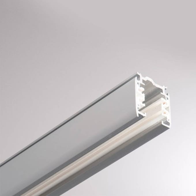 GLOBAL 3-fasen railsysteem Noa opbouw 100cm, grijs