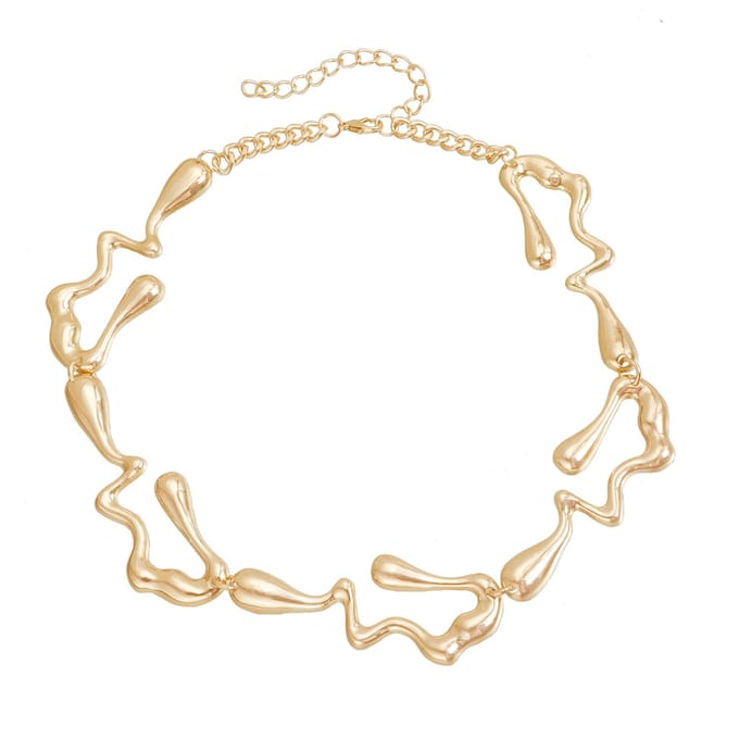 Dames Onregelmatige ketting licht luxe mode retro sleutelbeenketting ketting