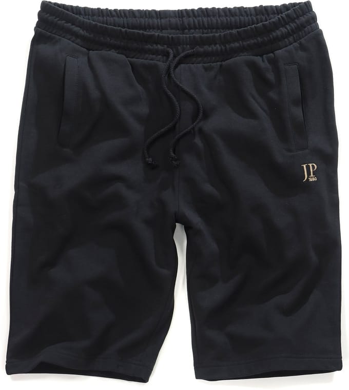JP 1880 - Heren - Bermuda basic korte joggingbroek - Zwart - Maat XL