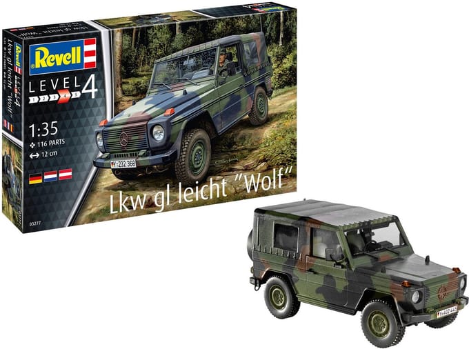 Revell Modelbouwpakket Militaire voertuigen - 03277 LKW gl leicht -Wolf- Plastic - 1:35 - Modelbouw