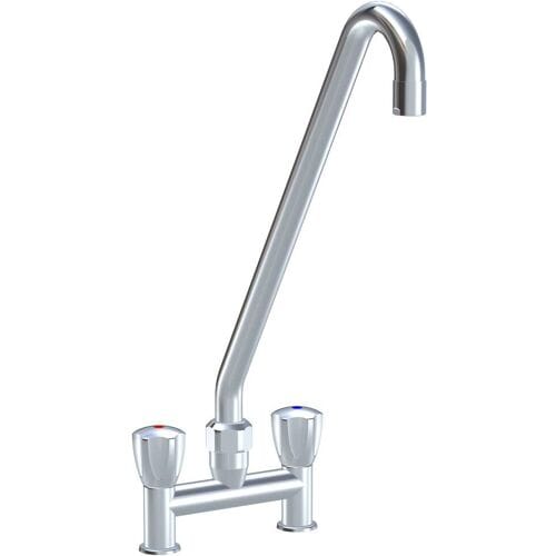 KWC Gastro two-handle sink bridge mixer for professional kitchen, height 53.5 cm K.24.42.E3.000C35