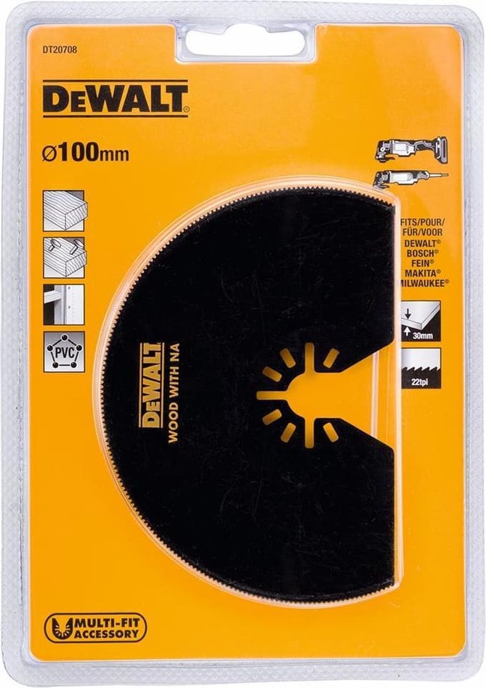 Dewalt Doorslijpschijf Dt20708 - Multi-materiaal - 100mm - 22 Tpi