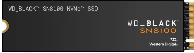 SANDISK WD Black SN8100 SSD - 4TB - M.2 2280 - PCIe 5.0 - Zonder heatsink