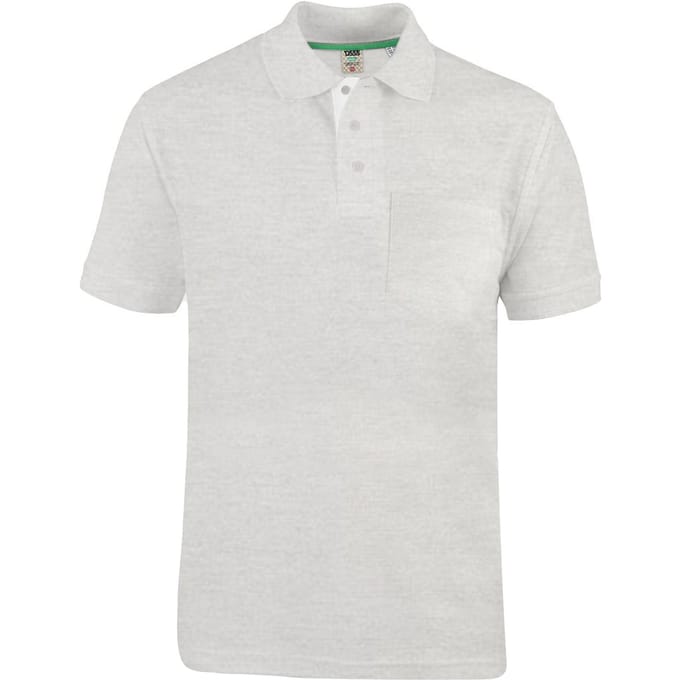 Duke Heren D555 Grant Pique Kingsize poloshirt 3XL grijs