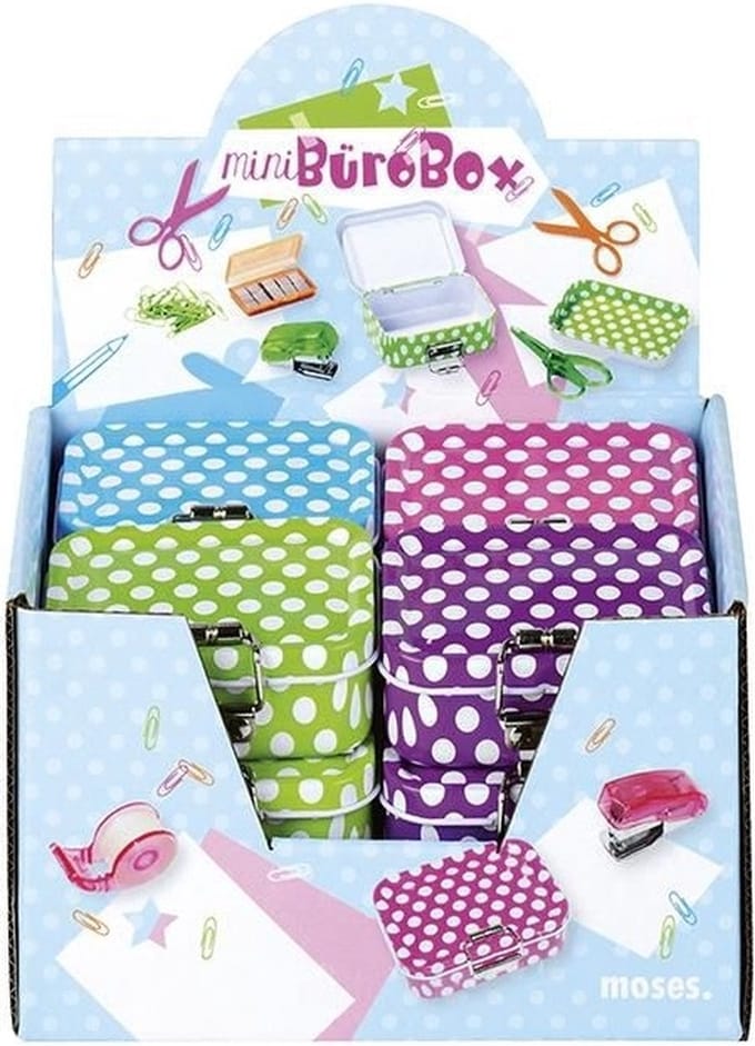 Moses Mini buro box stippels 3 assorti