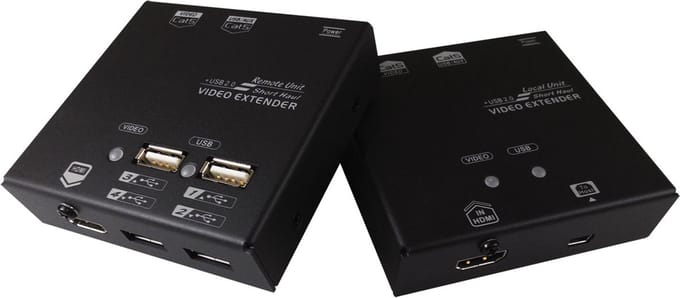 VALUE KVM Extender over Cat.5e/6, HDMI, 4 x USB