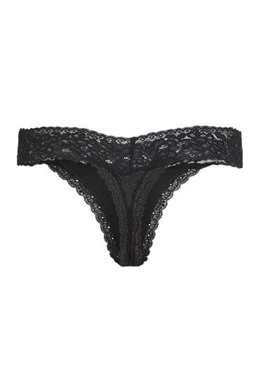 Hunkemöller String Onderbroek Madison ULV string - zwart - Maat S