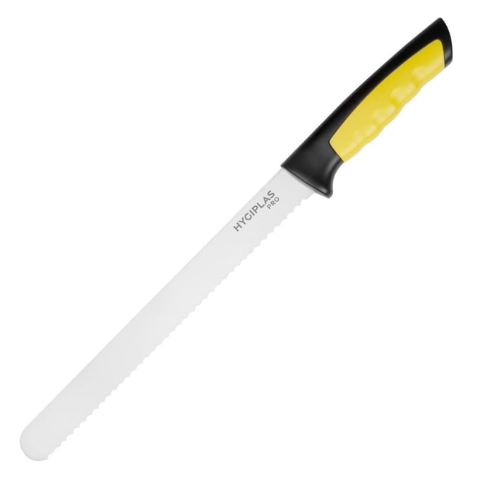 Hygiplas Pro Slicer gekarteld mes geel 25cm