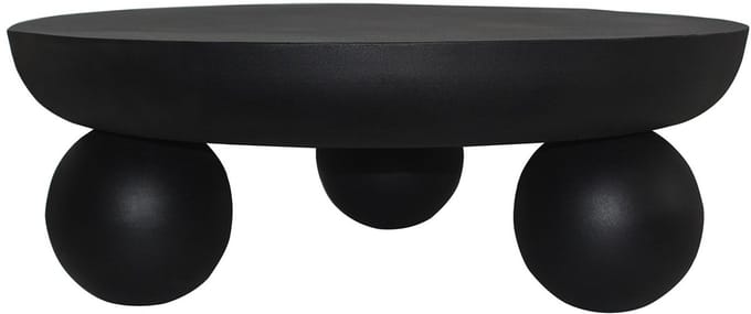 Vente-unique Metalen salontafel - Zwart - SILIDA
