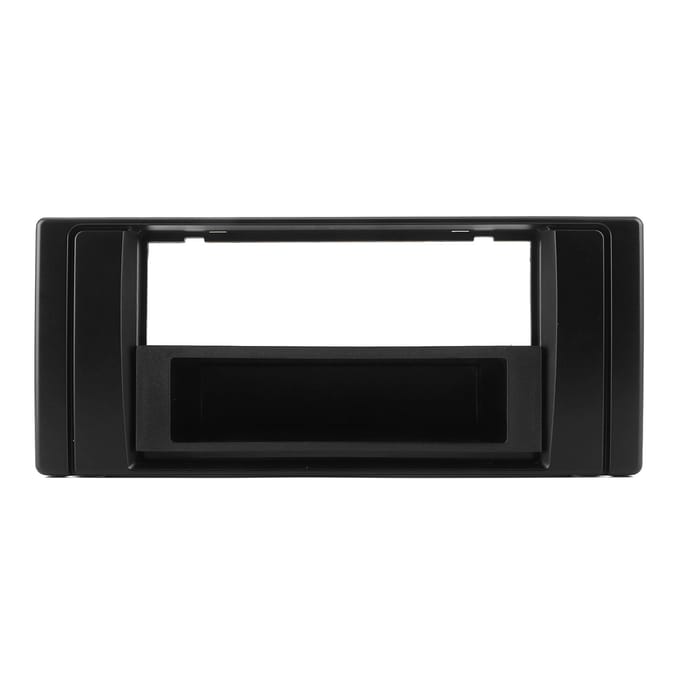 1 Din Stereo Radio Fascia Dashboard Paneel Frame Interieur Accessoire Geschikt voor 5 Serie E39 X5 E53 black
