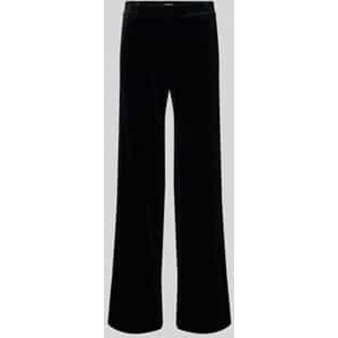 Stoffen broek met achterzakken