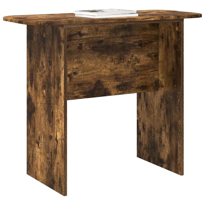vidaXL - Wandtafel - Gerookt - eiken - 93 - x - 40 - x - 75 - cm - Bewerkt - hout
