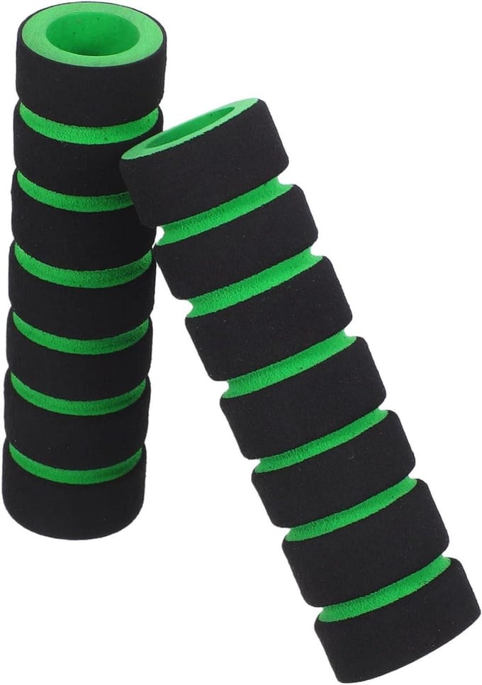 Fietshandvat Covers - Grip Covers - Comfortabel Fietsen - Schokabsorberend Foam - 2 stuks - Zwart