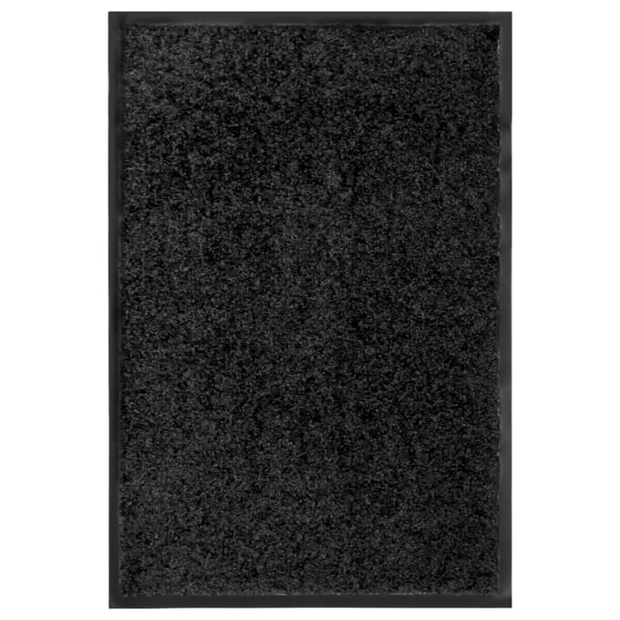 vidaXL - Deurmat - wasbaar - 40x60 - cm - zwart