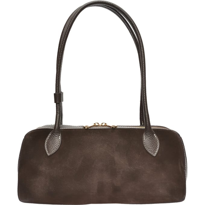 Anna Luchini Bordeauxrood Rundleer Tas