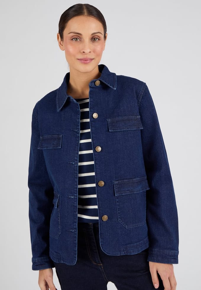 Damart - Spijkerjack - Dames - Blauw - 46
