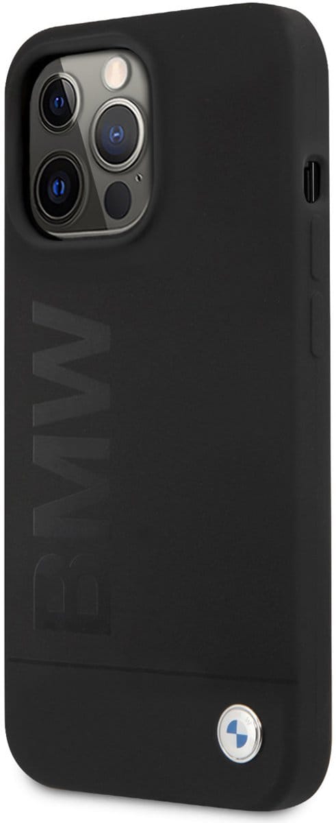 BMW Signature Silicone Back Case - Geschikt voor Apple iPhone 13 Pro (6.1") - Zwart