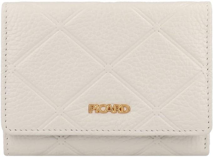 Picard Portemonnee RFID-bescherming Leer 12.5 cm - Dames - Horizontaal - white lily