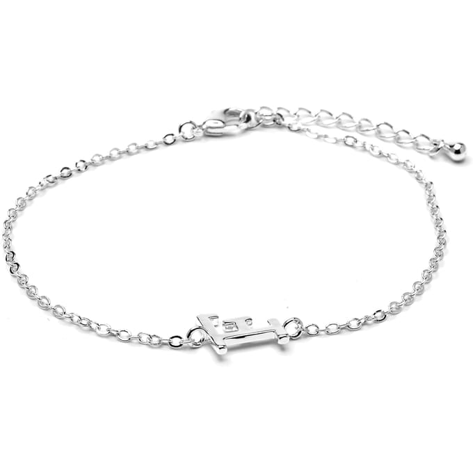 Luxenter Armband met zilveren afwerking - Alphabet