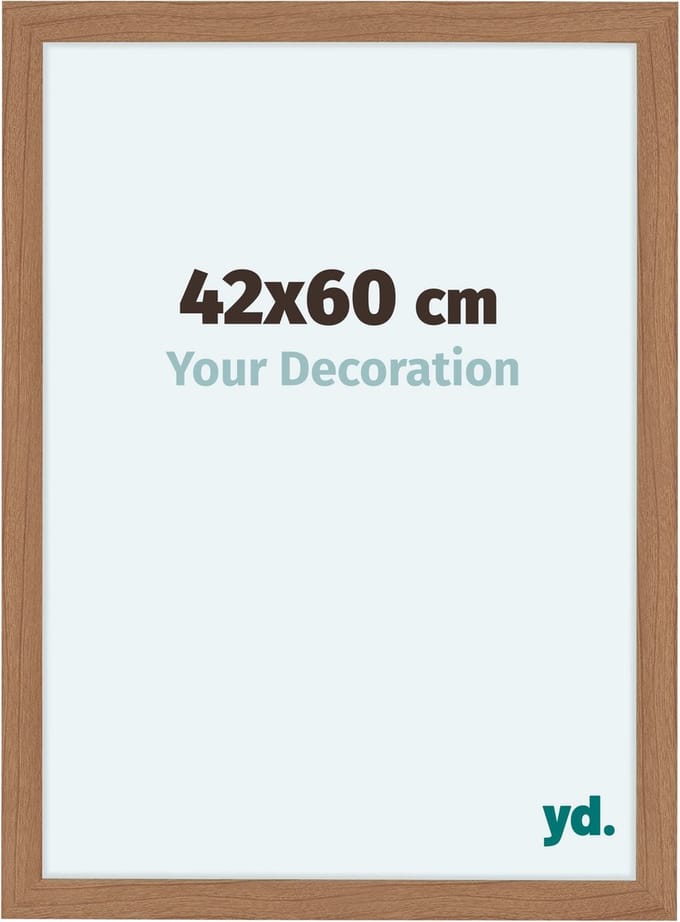 Your Decoration - Fotolijst 42x60 cm - MDF - Notenhout Licht - Como