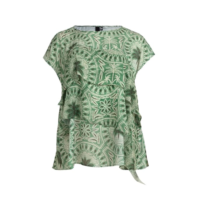 Blouse met palmprint voor dames Mat Fashion