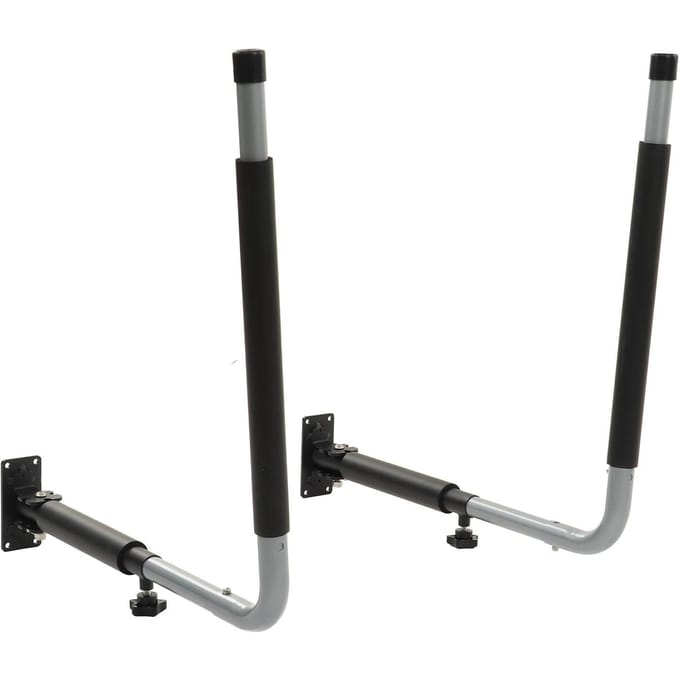 Kajak Opbergrekken Heavy Duty Garage Opberghaak Wandmontage Uitschuifbare Lengte Surfboards Fiets black