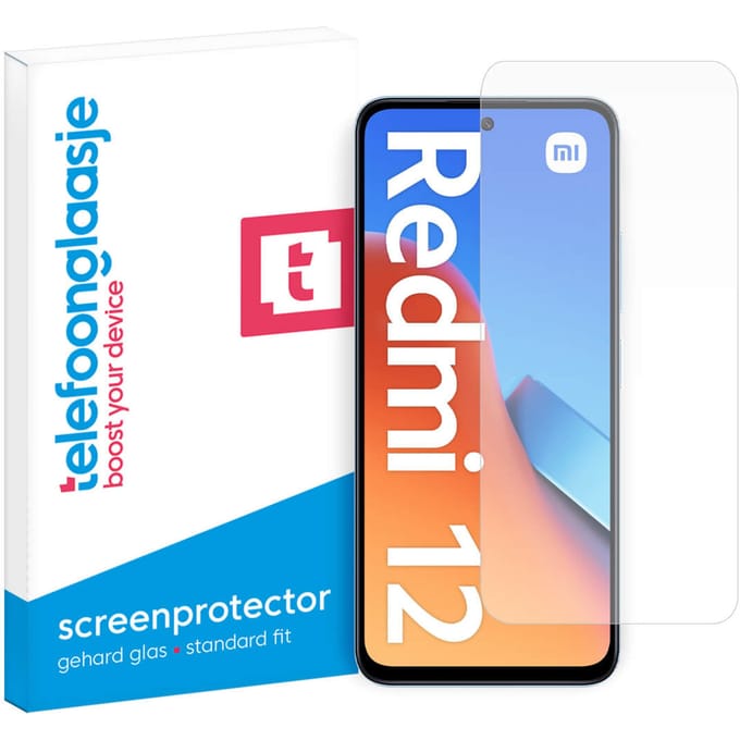 Xiaomi Redmi 12 screenprotector gehard glas