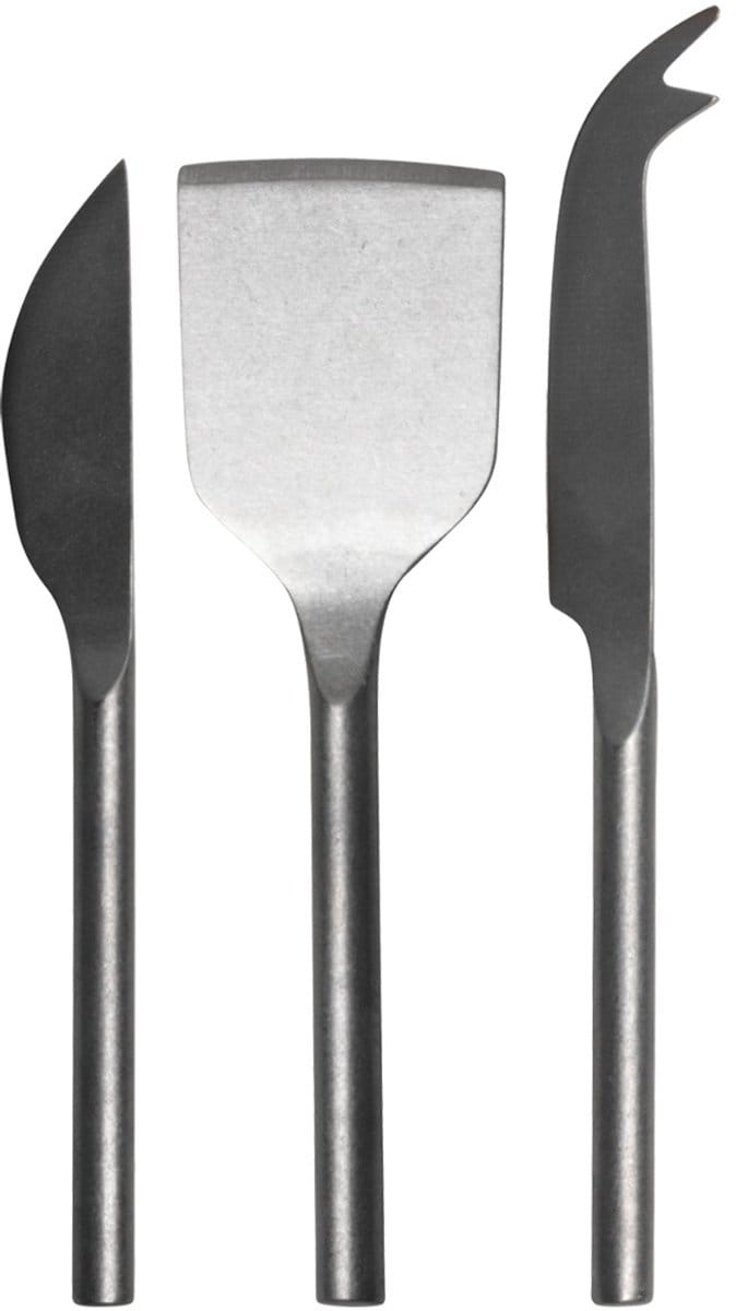 Gusta - Sunday - Kaasmesjes - Vintage zilver - Set van 3