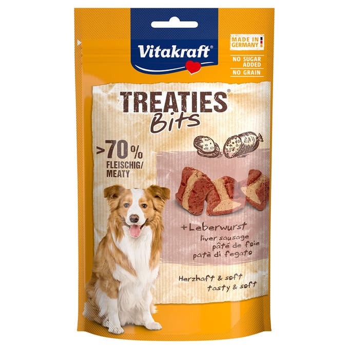 Vitakraft Treaties Bits Leverworst - Hondensnack - 120 g