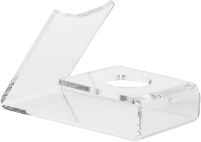 Tennishouder Bureau - Paddle Stand - Display Rackets - Stabiele Antislip Basis - 14.5 x 9 cm - Transparant
