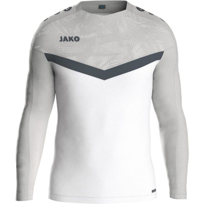 Jako Iconic Sweater Heren - Wit / Zachtgrijs | Maat: M