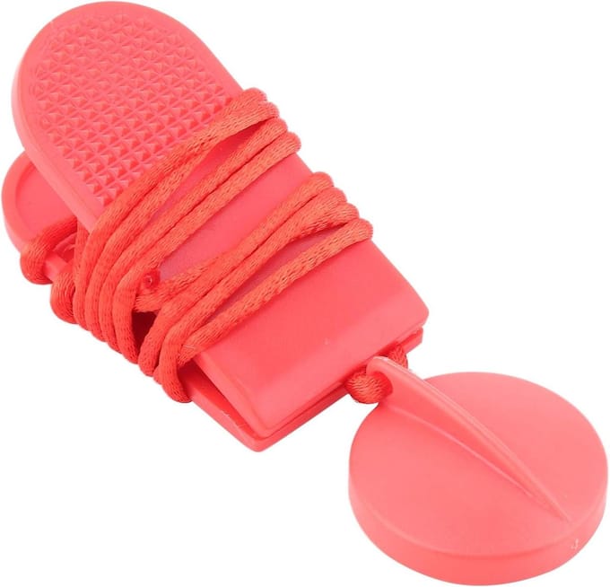 Loopband Veiligheidssleutel - Noodstop Clip - Veilig Trainen - Universele Pasvorm - 5 stuks - Rood
